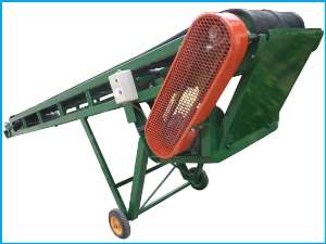 Băng tải chuyển bao lên Pallet